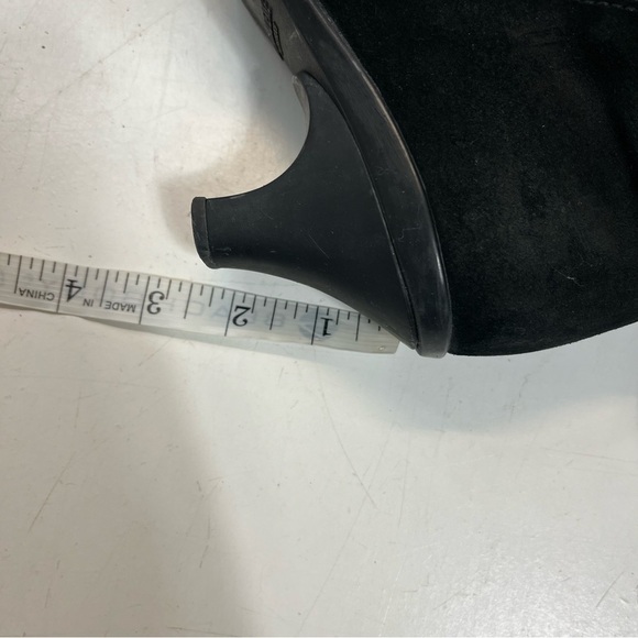 La Canadienne Dorina Suede Square Toe Kitten Heeled Knee High Boots, size 6 - Picture 15 of 15